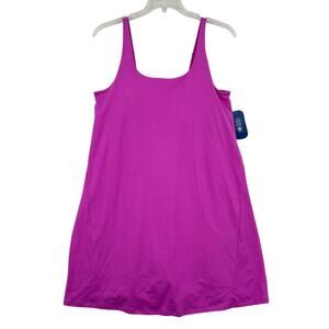 MTA Sport Dress Womens Size XL Pink Fully Lined with Built in Bra and Shorts